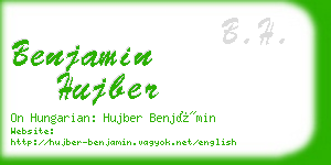 benjamin hujber business card